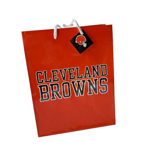 NFL Cleveland Browns Medium Gift Bag M Cleveland Browns Bag - Picture 1 of 7
